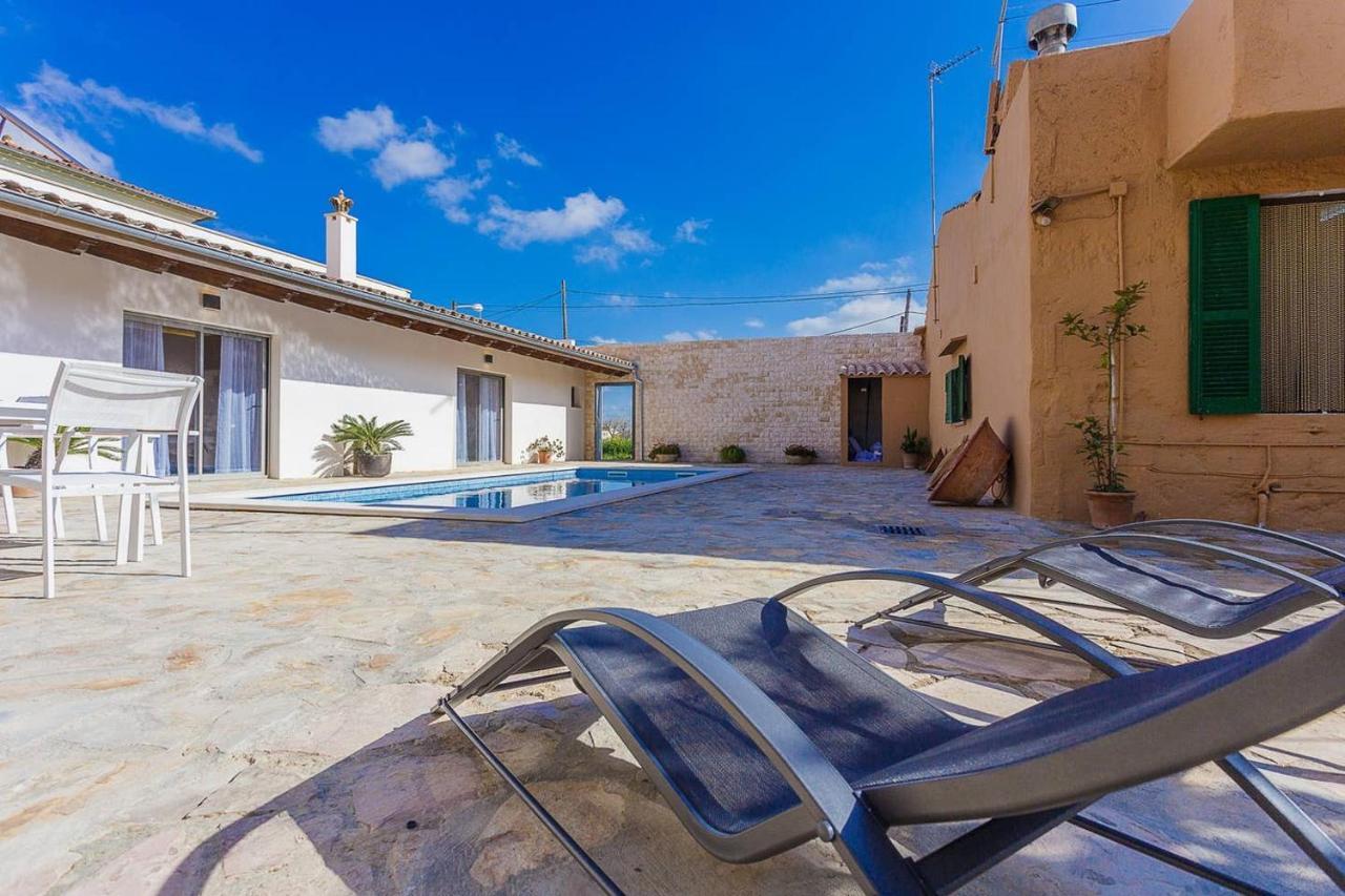 Ca Na Pessina,con piscina privada Sa Pobla Exterior foto