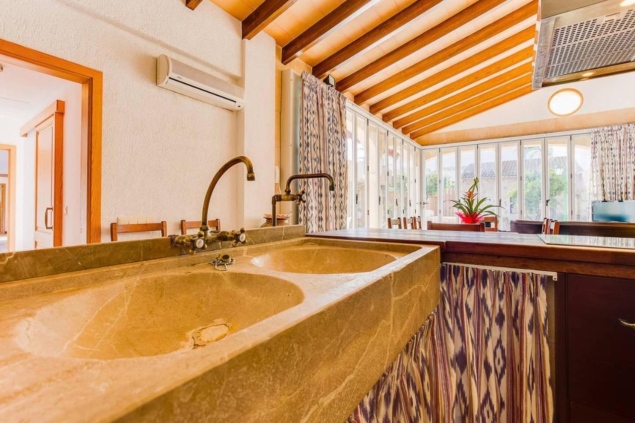 Ca Na Pessina,con piscina privada Sa Pobla Exterior foto