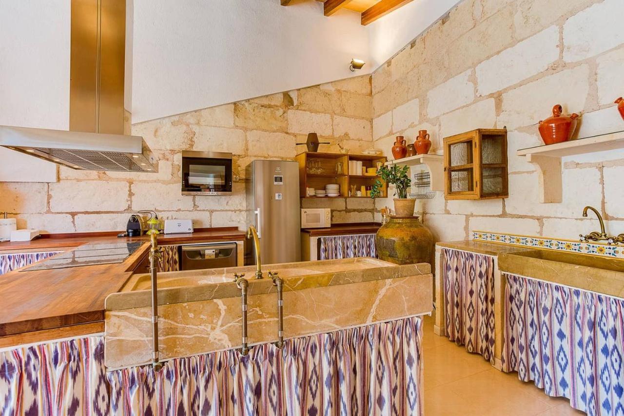Ca Na Pessina,con piscina privada Sa Pobla Exterior foto