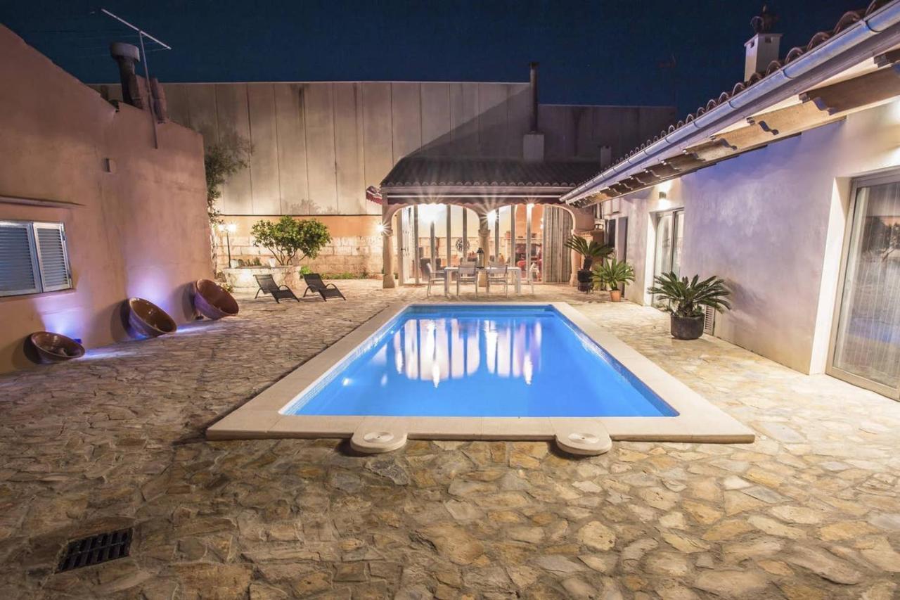 Ca Na Pessina,con piscina privada Sa Pobla Exterior foto