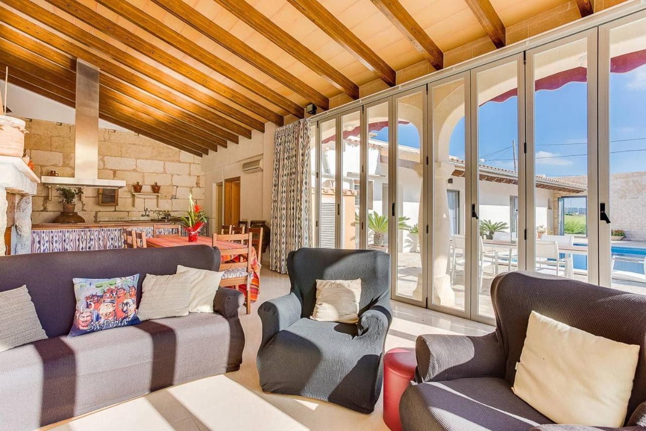 Ca Na Pessina,con piscina privada Sa Pobla Exterior foto