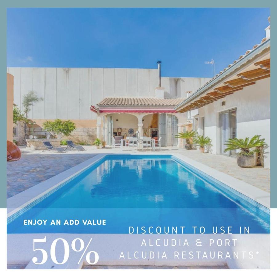 Ca Na Pessina,con piscina privada Sa Pobla Exterior foto